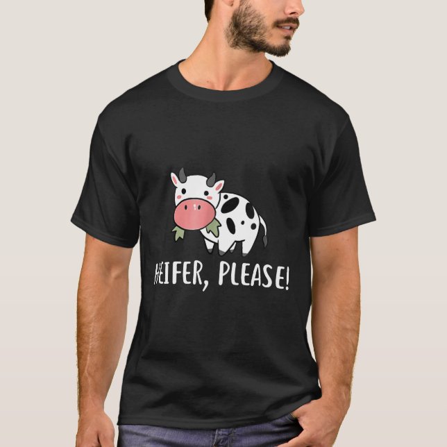 Cow Heifer, Farm T Shirt (Framsida)