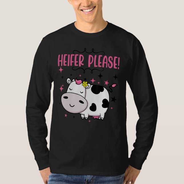 Cow  Heifer Please Baby Little Girl Outfit Kids To T Shirt (Framsida)