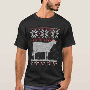 Cow Heifer Ugly Sweater Cattle Farming Life Gifts T Shirt