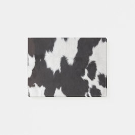 Cow hide Black White Post-it Block