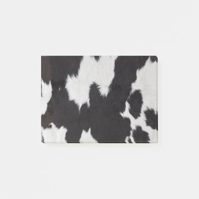 Cow hide Black White Post-it Block (Framsida)