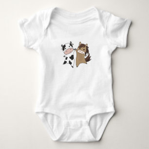 Cow Horse Farm Sweet Animals Bauer Farmer T Shirt