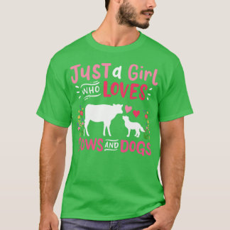 Cow Hund Cow Älskare Hund älskare T Shirt