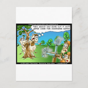 Cow Hunting Season - fjällande Tees Mugg-kort och  Vykort