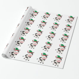 Cow jul Elf Presentpapper