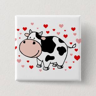 Cow Kärlek Knapp
