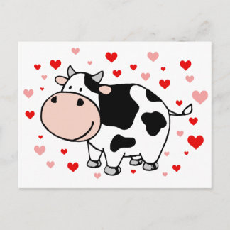 Cow Kärlek Vykort