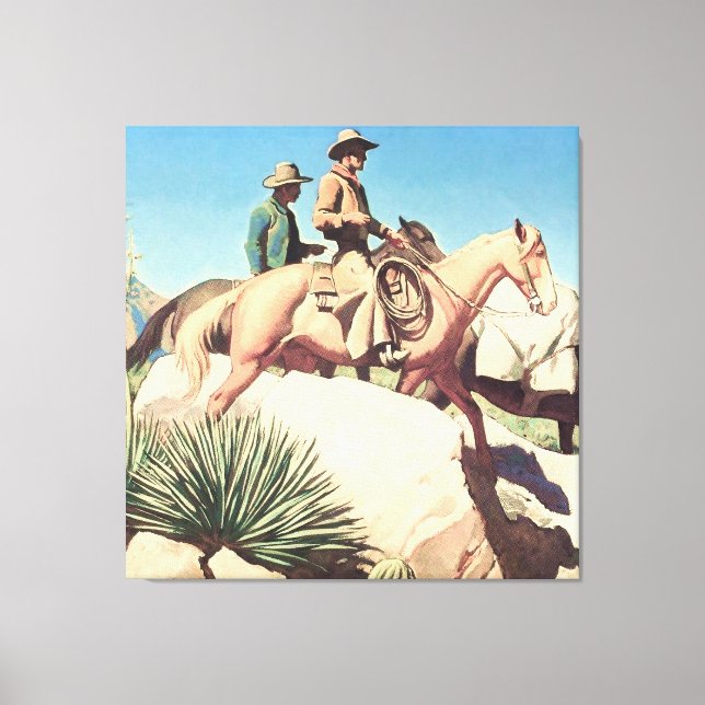 "Cow Land" av Maynard Dixon Canvastryck (Framsida)