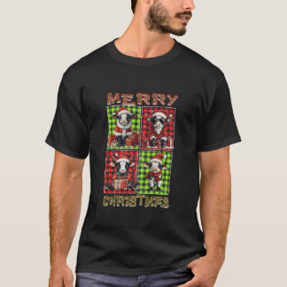 Cow Leopard Buffalo Play Animals Älskare Merry Chr T Shirt