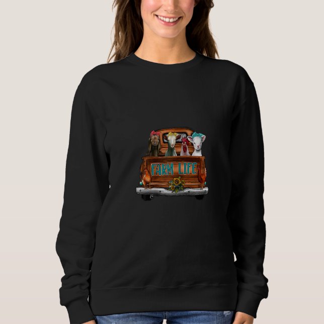 Cow Mamma Life Farmer Mors dag Chicken Goat Anima T Shirt (Framsida)