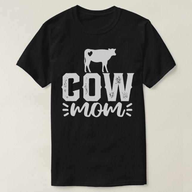 Cow Mamma Mors dag Gift T Shirt (Design framsida)