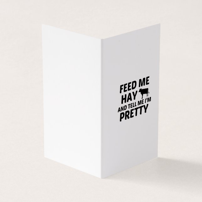 COW MATA HAY VISITKORT (Utsida)