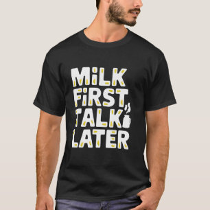 Cow Milking Dairy Farm Life Rural Agriculture Live T Shirt