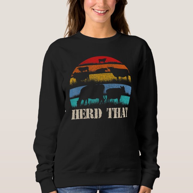 Cow Milking Farmer Herd som T Shirt (Framsida)