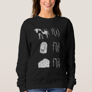 Cow Mjölk Cheese Formula Funny Math Teacher Calcul T Shirt