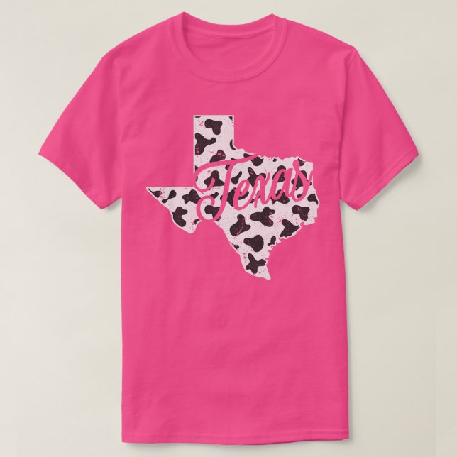 Cow Mönster Farmer Manar Women State Texas T Shirt (Design framsida)