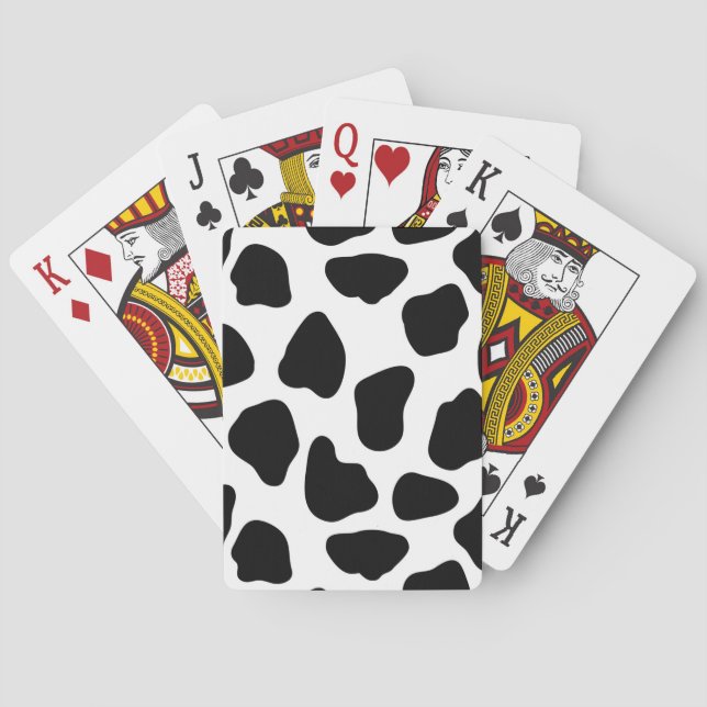 Cow mönster spelkort (Baksidan)