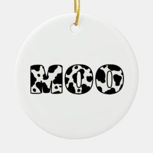 Cow Moo Julgransprydnad Keramik