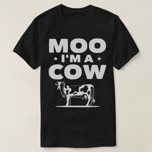 Cow Mooey Moo Cow Farmers Cow Costume Moo Im A Cow T Shirt (Design framsida)