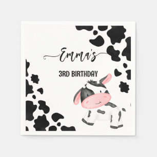 Cow party, bordsartiklar, personlig mönster pappersservett