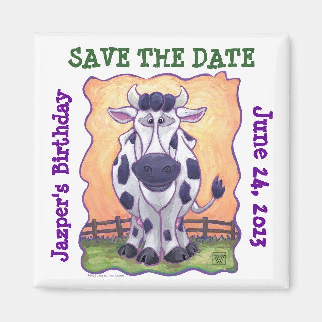 Cow Party Center Magnet (Framsidan)