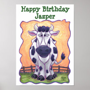 Cow Party Center Poster