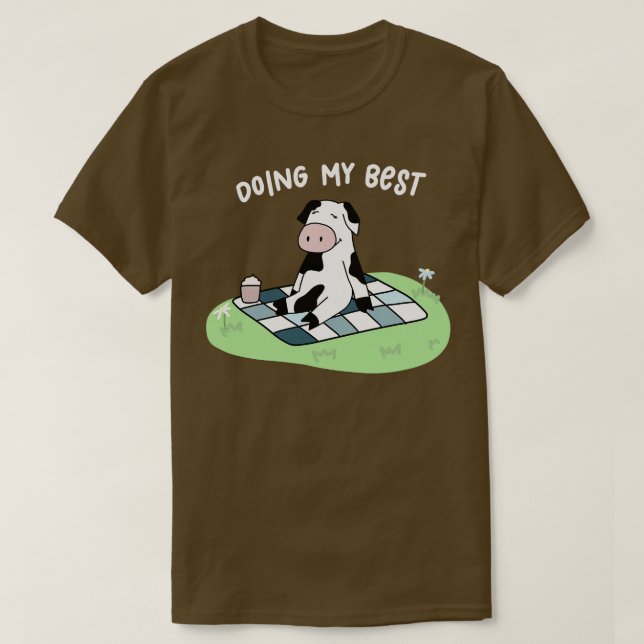 Cow picnic t shirt (Design framsida)