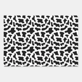 Cow Print Cowgirl Animal Mönster Rosa Black Lila