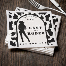 Cow Print Cowgirl Bröllop Bachelorette Party