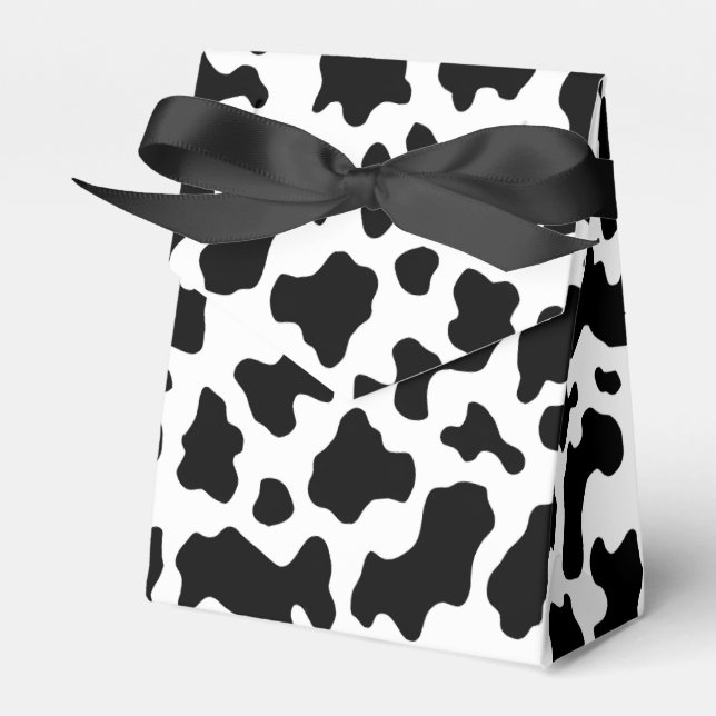 Cow Print Cowgirl Land Farm Animal Party Presentaskar (Framsidan Sidan)