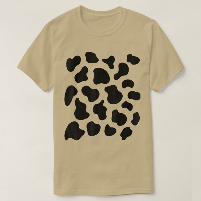 Cow Print Pattern Animal Halloween Costume  T Shirt (Design framsida)