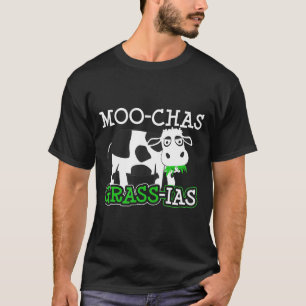 Cow Pun Art Moo-Chas Grass Ias T Shirt