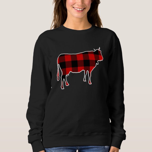 Cow Red Buffalo Play Heifer Farm Matching Pj Fami T Shirt (Framsida)