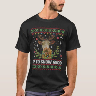 Cow Reindeer Funny Heifers jul Ljus Ugly S T Shirt