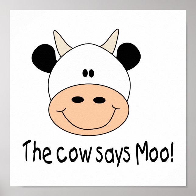 Cow Says Moo Poster (Framsidan)