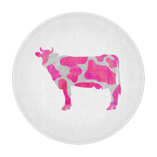 Cow Shock rosa och White Silhouette