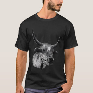 Cow Sketch Clothes Art Cattle Farmer Gift Cow T Shirt