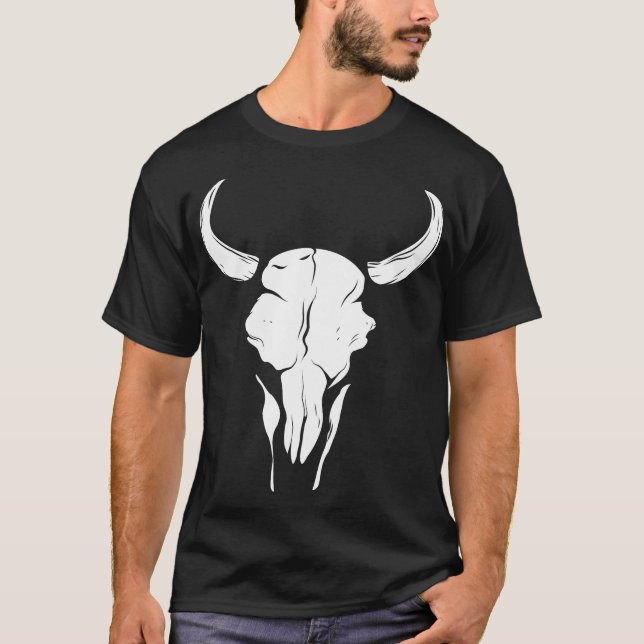 Cow Skull T Shirt (Framsida)