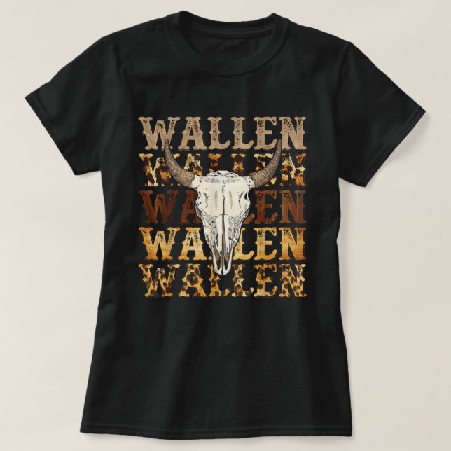 Cow Skull Wallen Tshirt, Womens Shirt, Wallen T Shirt (Design framsida)