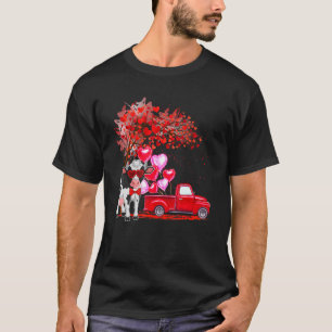 Cow Sunglass Hearts Träd Pickupa Lastbil Farmer Co T Shirt
