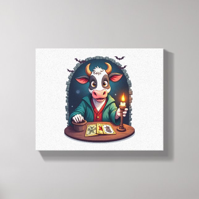 Cow Tarot of Terror Canvastryck (Framsida)