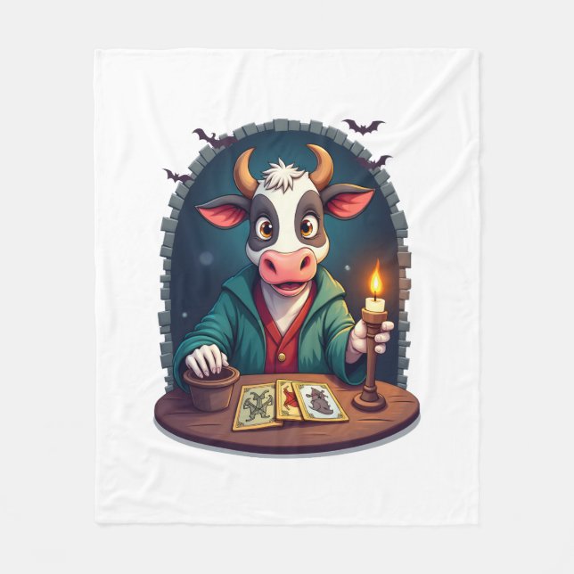 Cow Tarot of Terror Fleecefilt (Framsidan)
