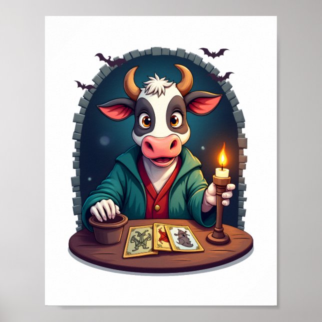 Cow Tarot of Terror Poster (Framsidan)