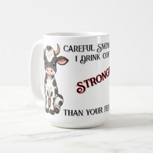 Cow Tecknad Baby Cow med svartvitt Kaffemugg