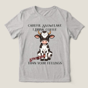 Cow Tecknad Baby Cow med svartvitt T Shirt