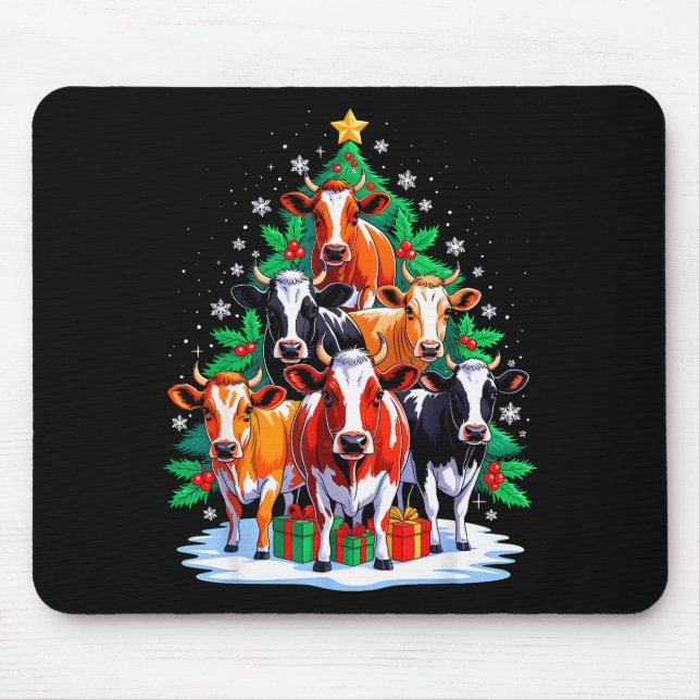 Cow Tree Christmas Cow Lover Xmas Squad Men Women  Musmatta (Framsidan)