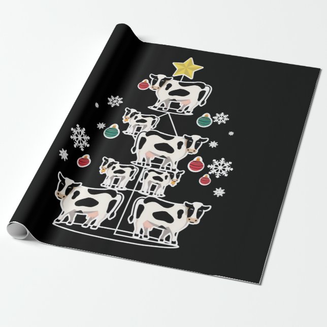Cow Ugly Julgran Presentpapper (Utrullad)
