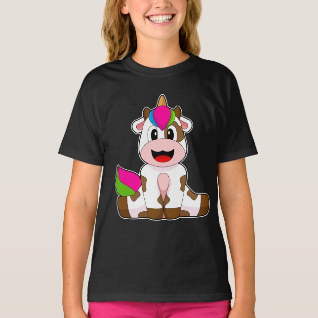 Cow Unicorn T Shirt (Framsida)