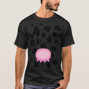 Cow Utters Costume Cute Halloween Manar Women Kids T Shirt