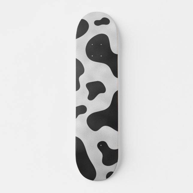 Cow Vild Animal Mönster Mini Skateboard Bräda 18,5 Cm (Framsida)